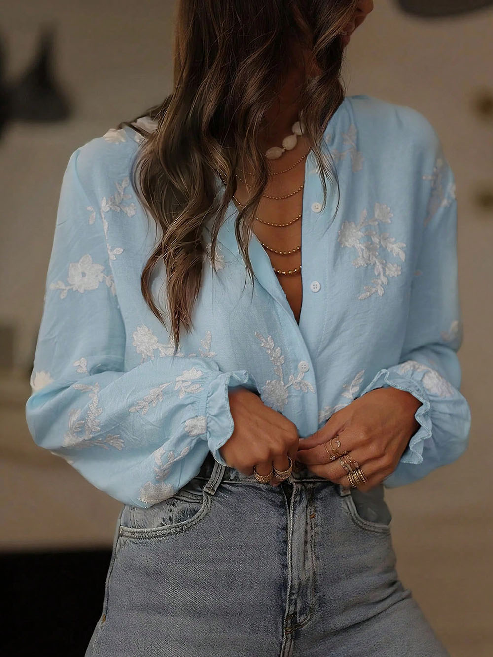 Elegant Polyester Cotton Shirt