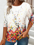 Casual Gradient Pattern T-Shirt