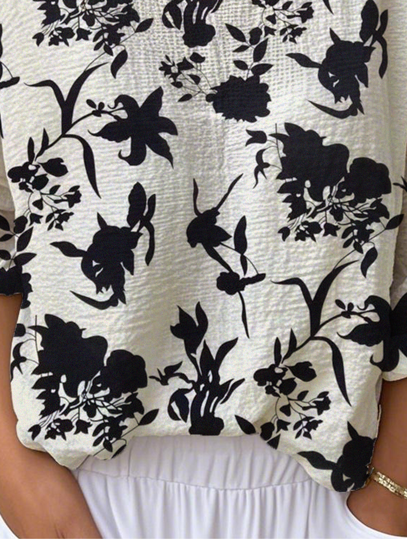 Casual Jersey Loose V Neck T-Shirt