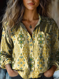 Ethnic Print Long Sleeve Shirt