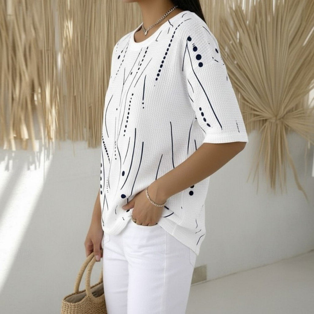 Vintage Others Loose Striped T-Shirt
