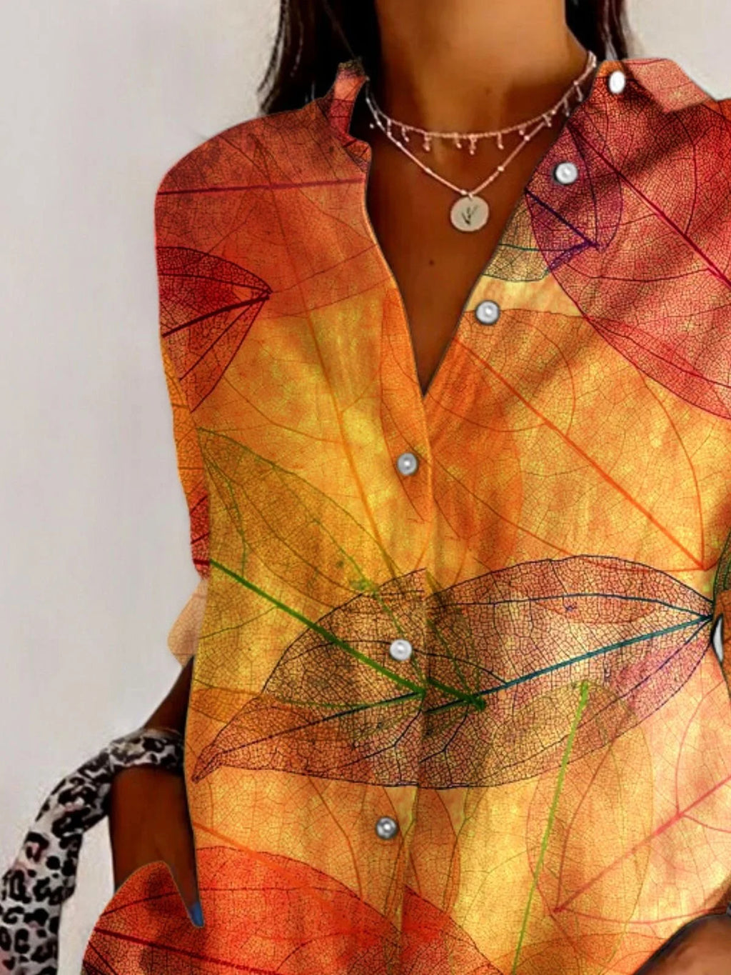 Regular Fit V Neck Casual Cotton Shirt