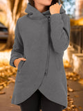 Casual Plain Hoodie Jacket