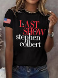 Retro Last Show Print T-Shirt