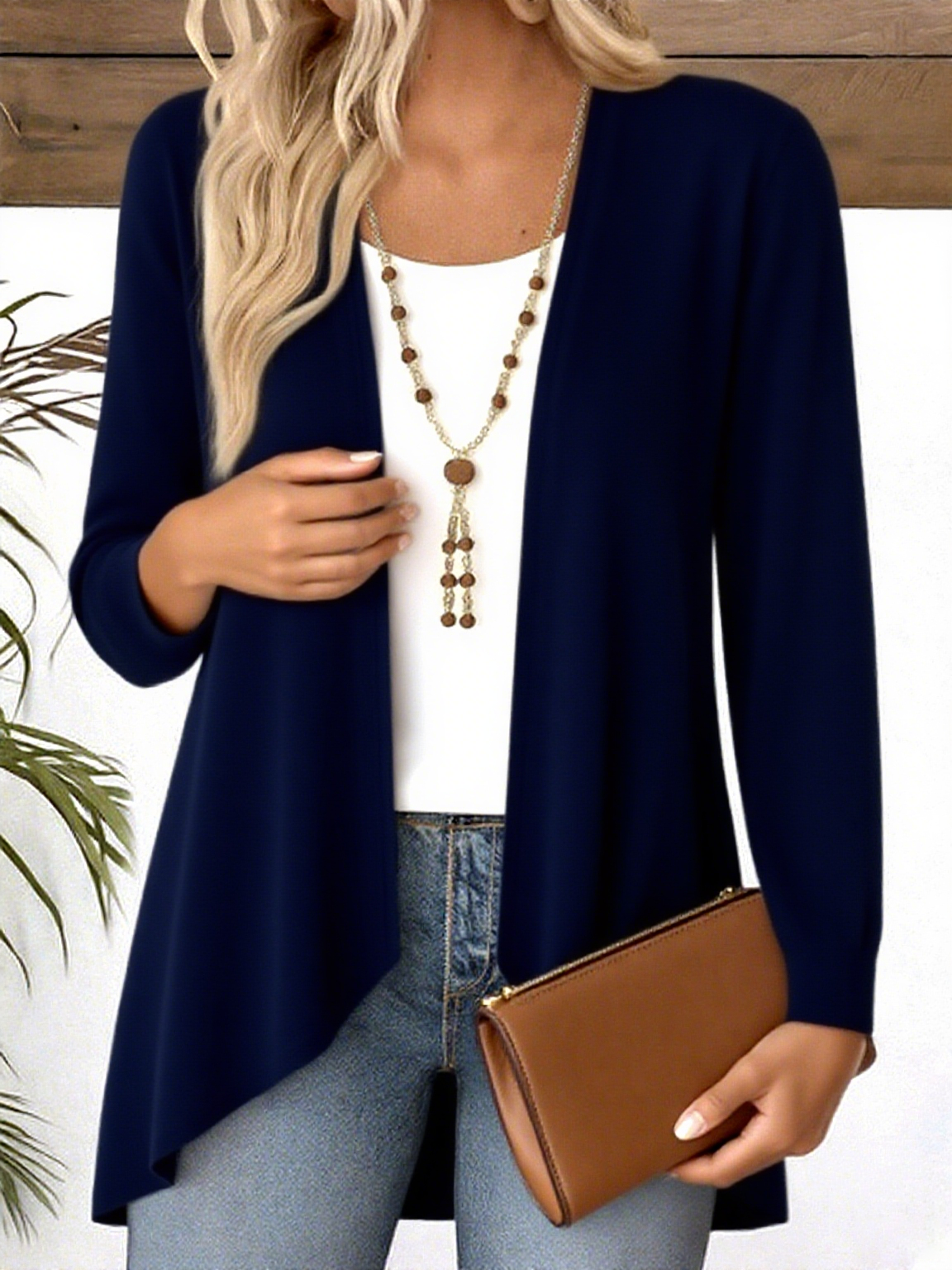 V Neck Casual Blouse