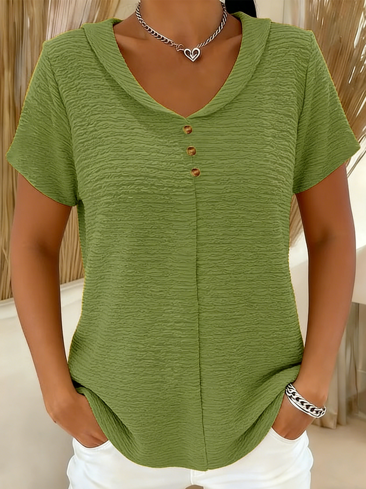 Others Loose Elegant T-Shirt