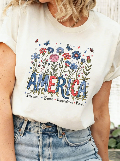 250th anniversary Independence Day SLogan Casual T-Shirt