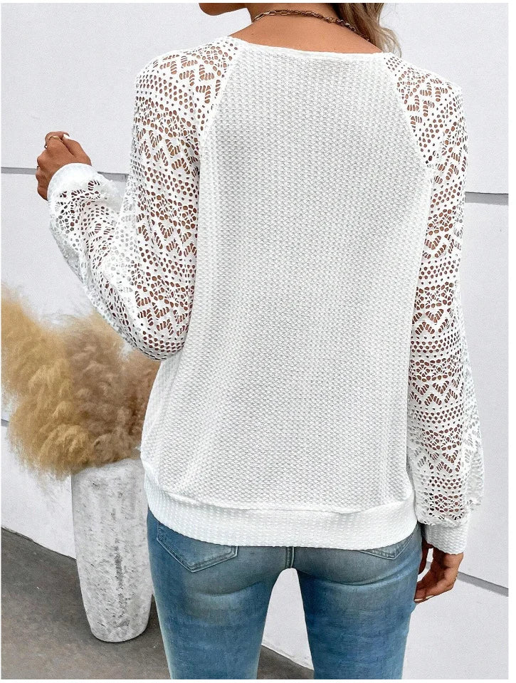 Elegant V Neck Loose Plain T-Shirt