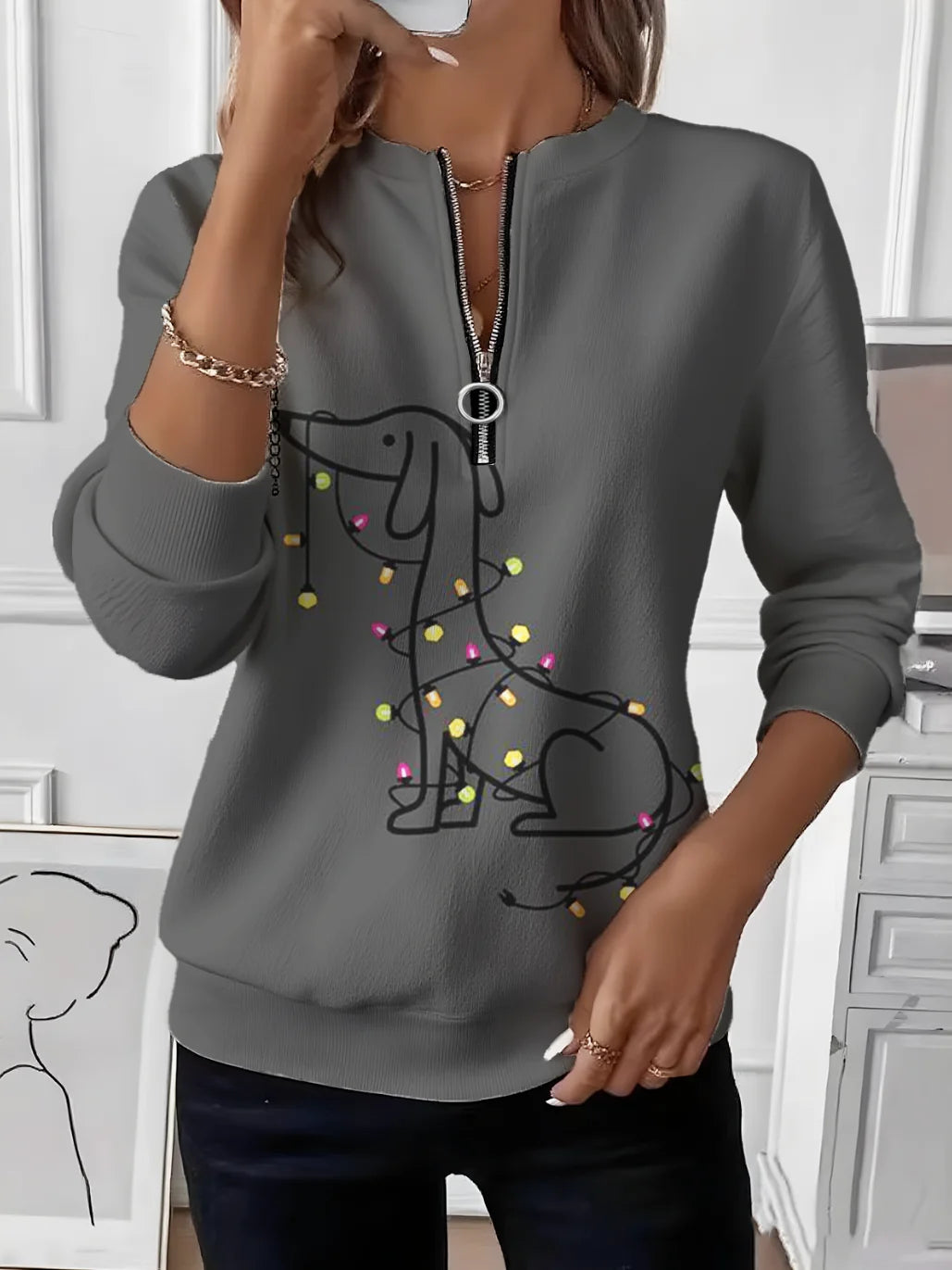 Vintage Christmas Crew Neck Sweatshirt
