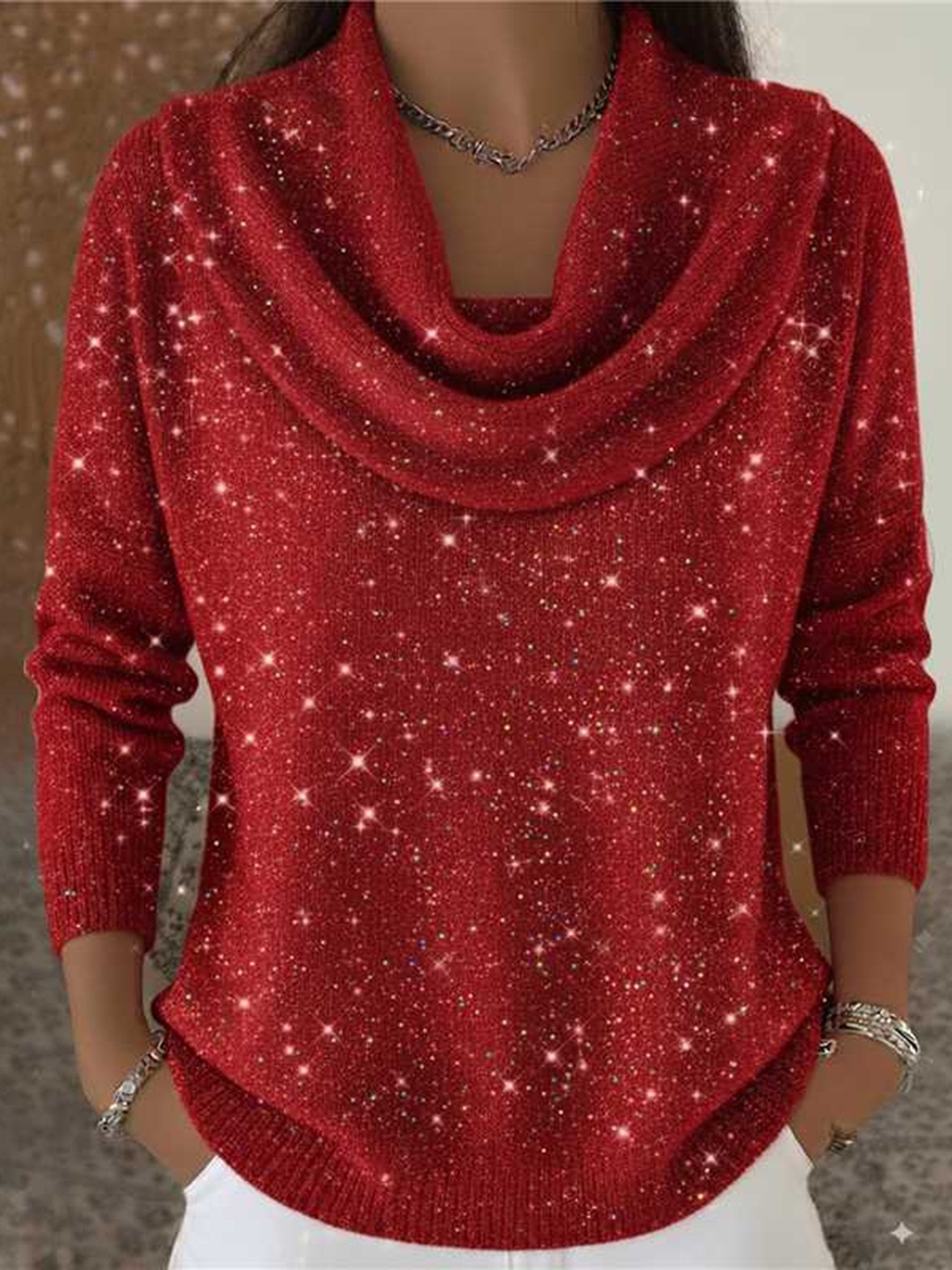 Crew Neck Casual Sweater