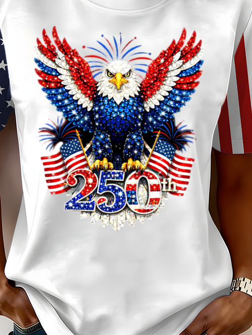 250th anniversary Casual Crew Neck T-Shirt