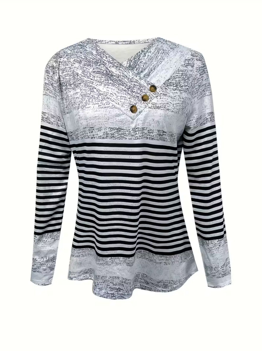 Striped Cotton Casual Others T-Shirt