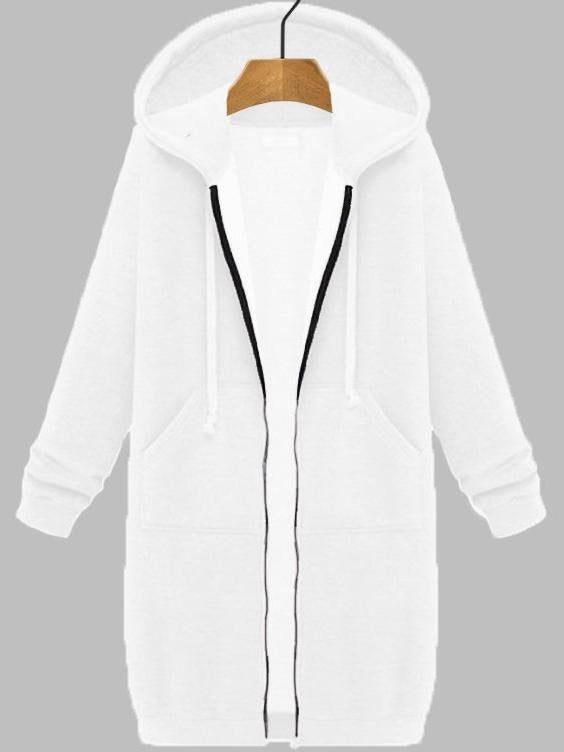 Cotton Casual Hoodie Coat