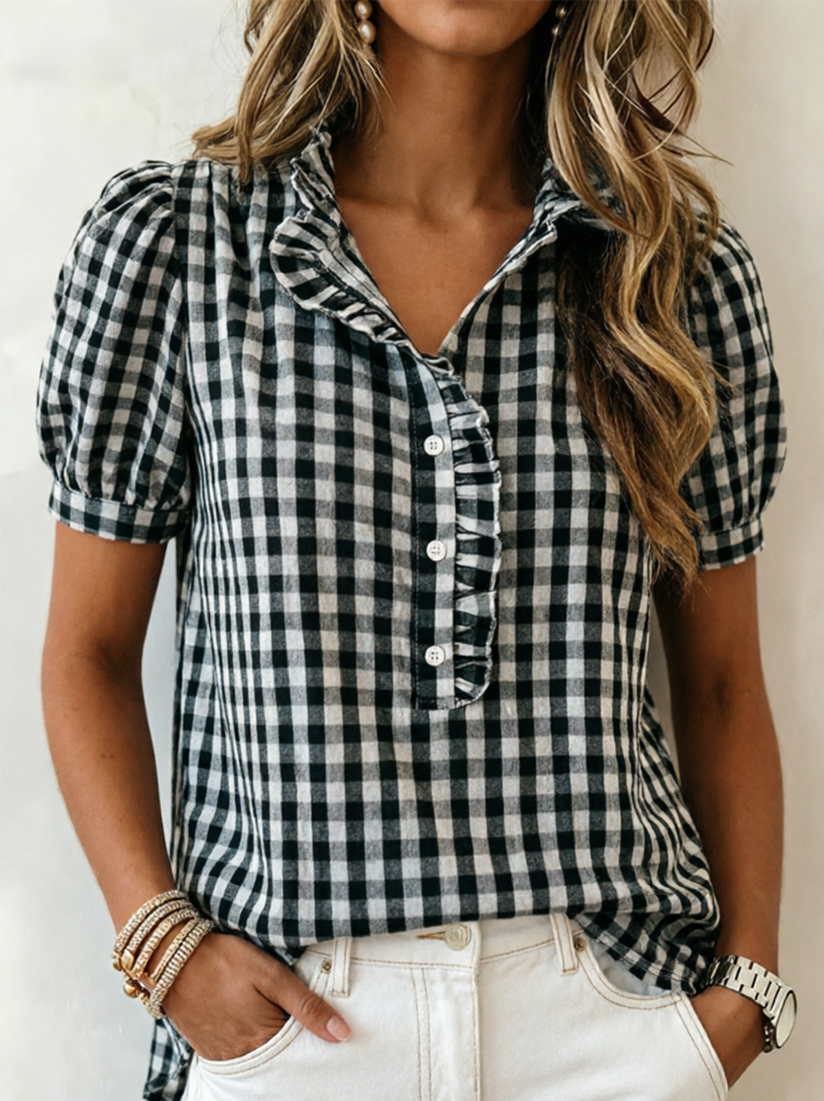 Vintage Others Polyester Cotton Shirt