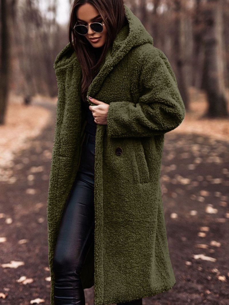Plain Split Joint Lady Romance Coat