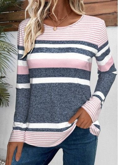 Jersey Casual Crew Neck Loose T-Shirt