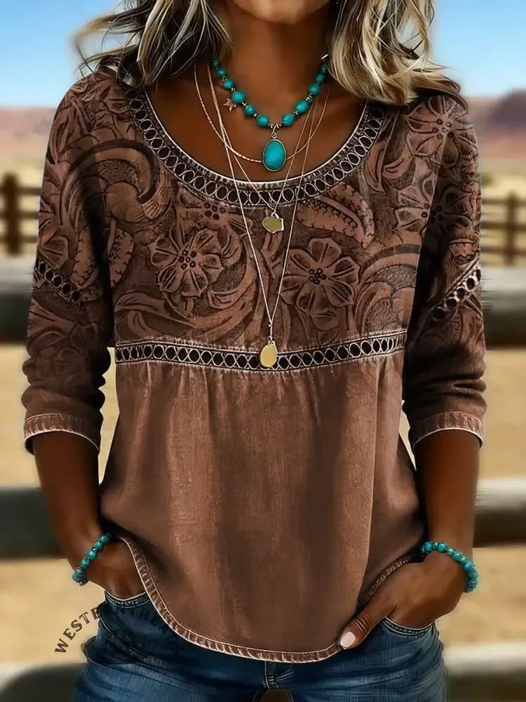 Women's Half Sleeve Blouse Summer Green Abstract Printing Crew Neck Daily Going Out Casual Top