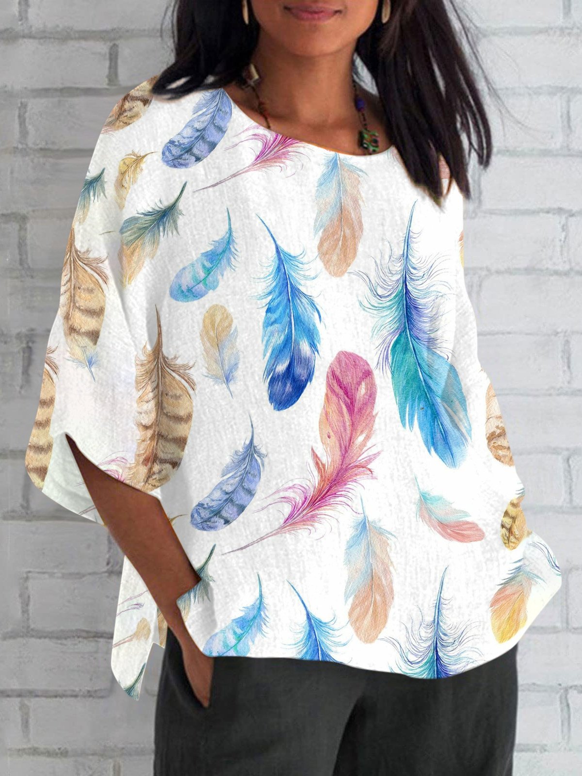 Women's Short Sleeve T-shirt Summer Plain Printing V Neck Daily Going Out Casual Top
