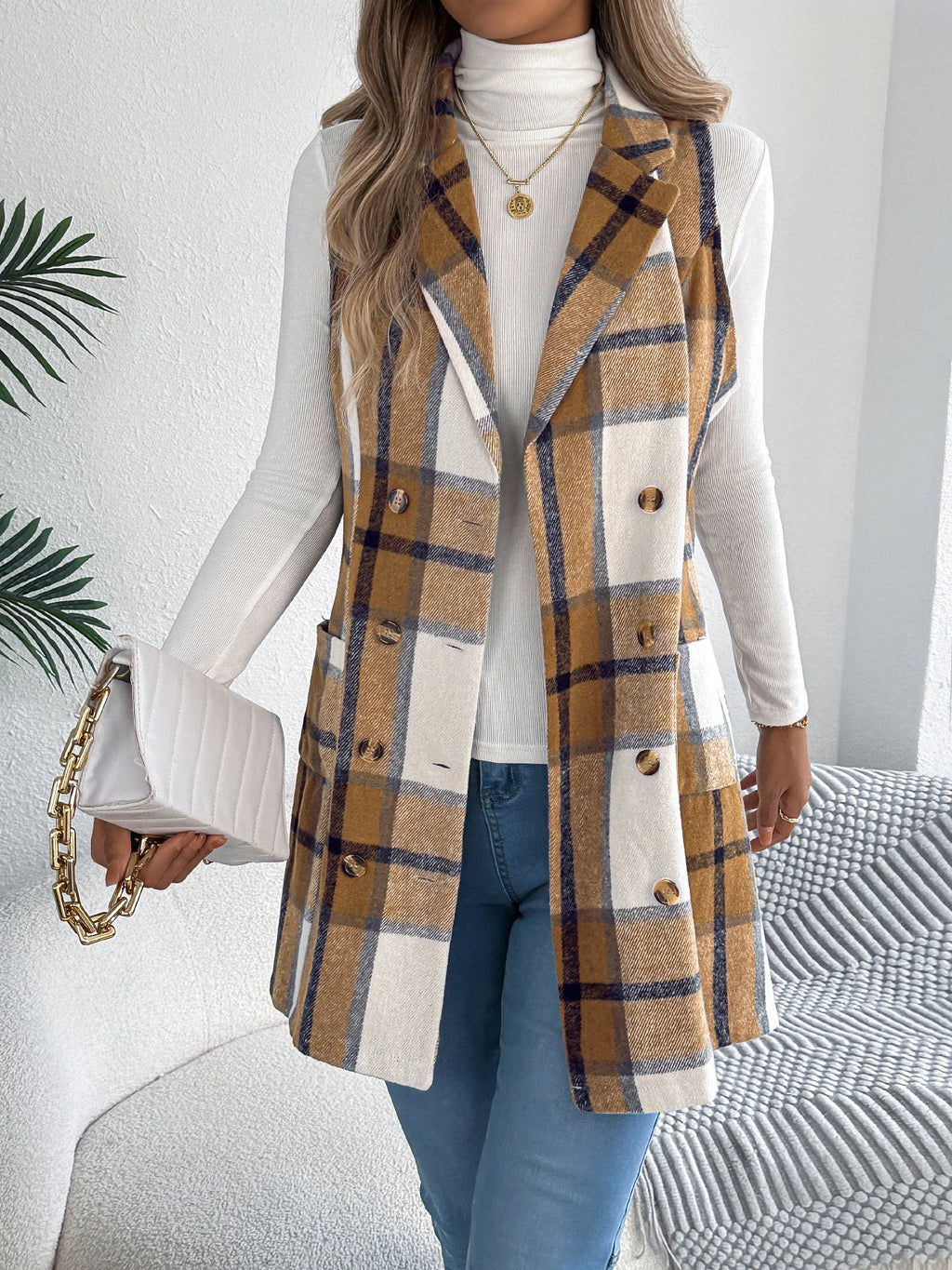 Geometric Casual Vest