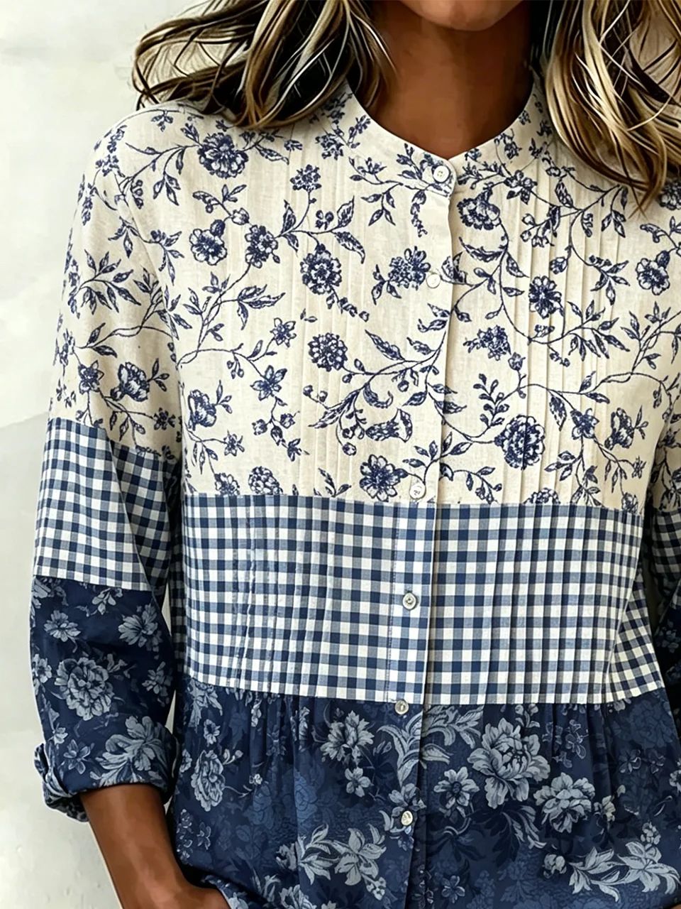 Others Elegant Plain Linen Blend Shirt