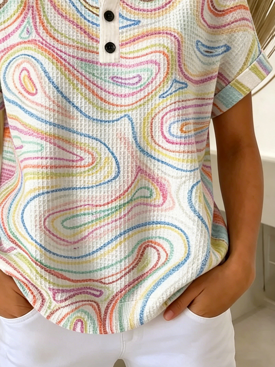 Loose Others Vintage Striped T-Shirt