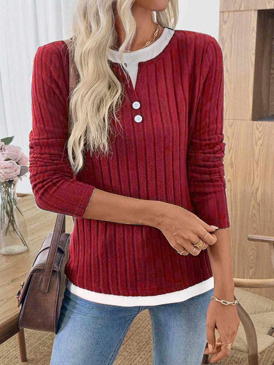 Casual V Neck T-Shirt
