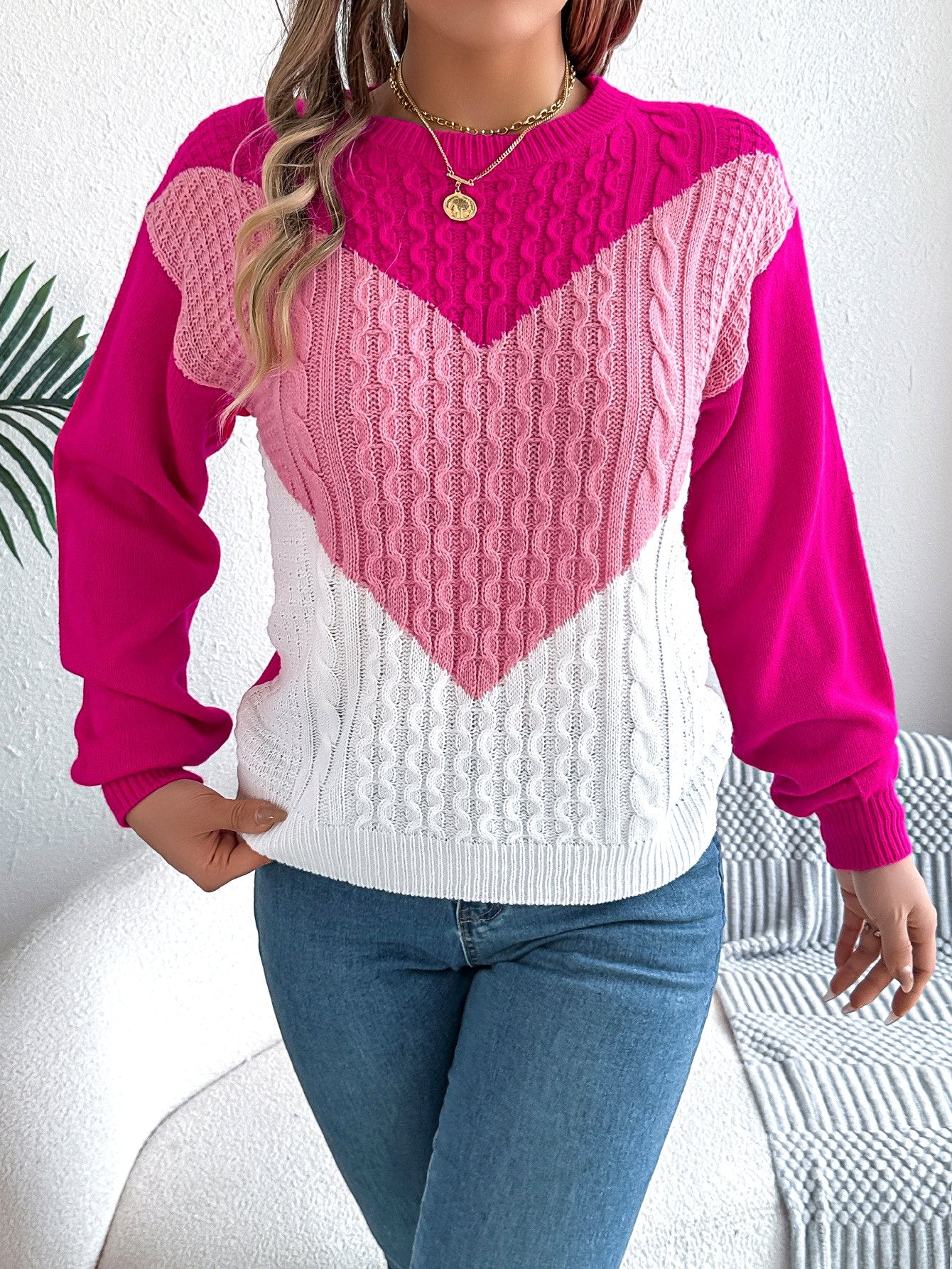 Casual Regular Fit Crew Neck Sweater