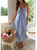 Striped Vacation Others Dress With No
