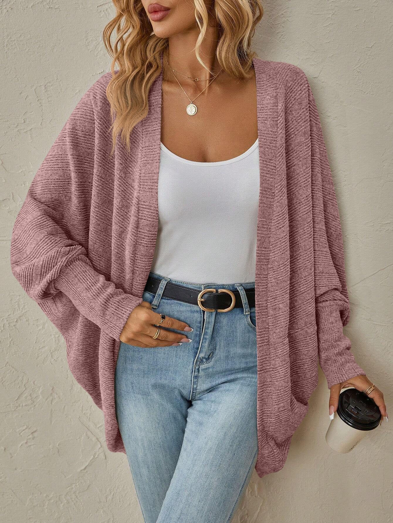 Simple Wool/Knitting Plain Others Knit Top