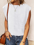 Plain Crew Neck Loose Casual T-Shirt
