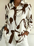 Shirt Collar Plaid Casual Loose Shirt
