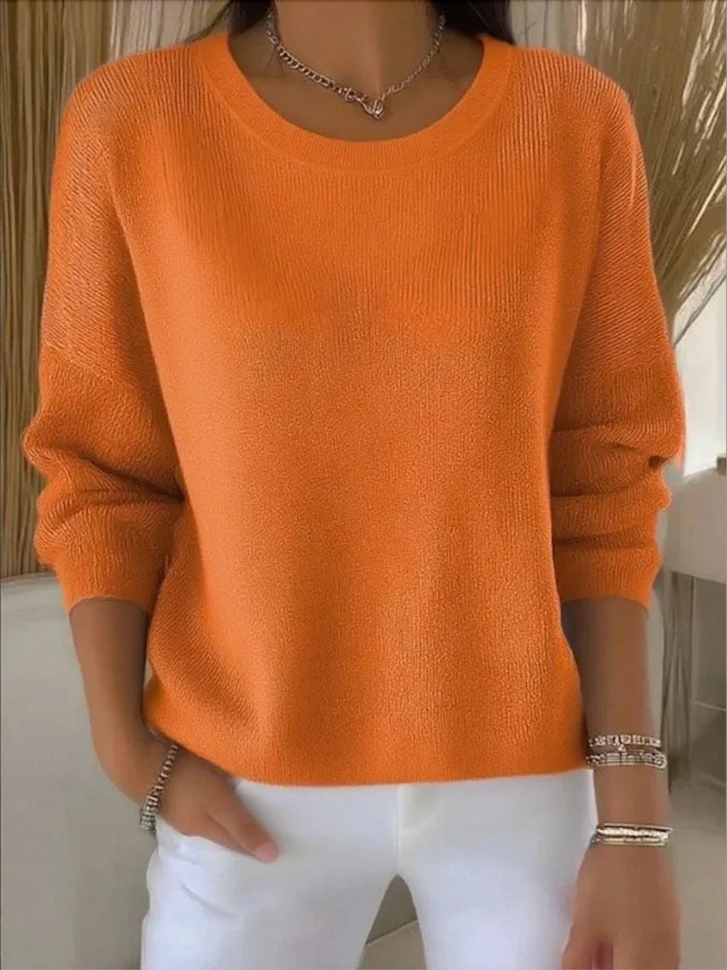Women Plain Spring/Fall Cotton Daily Fit Sweaters