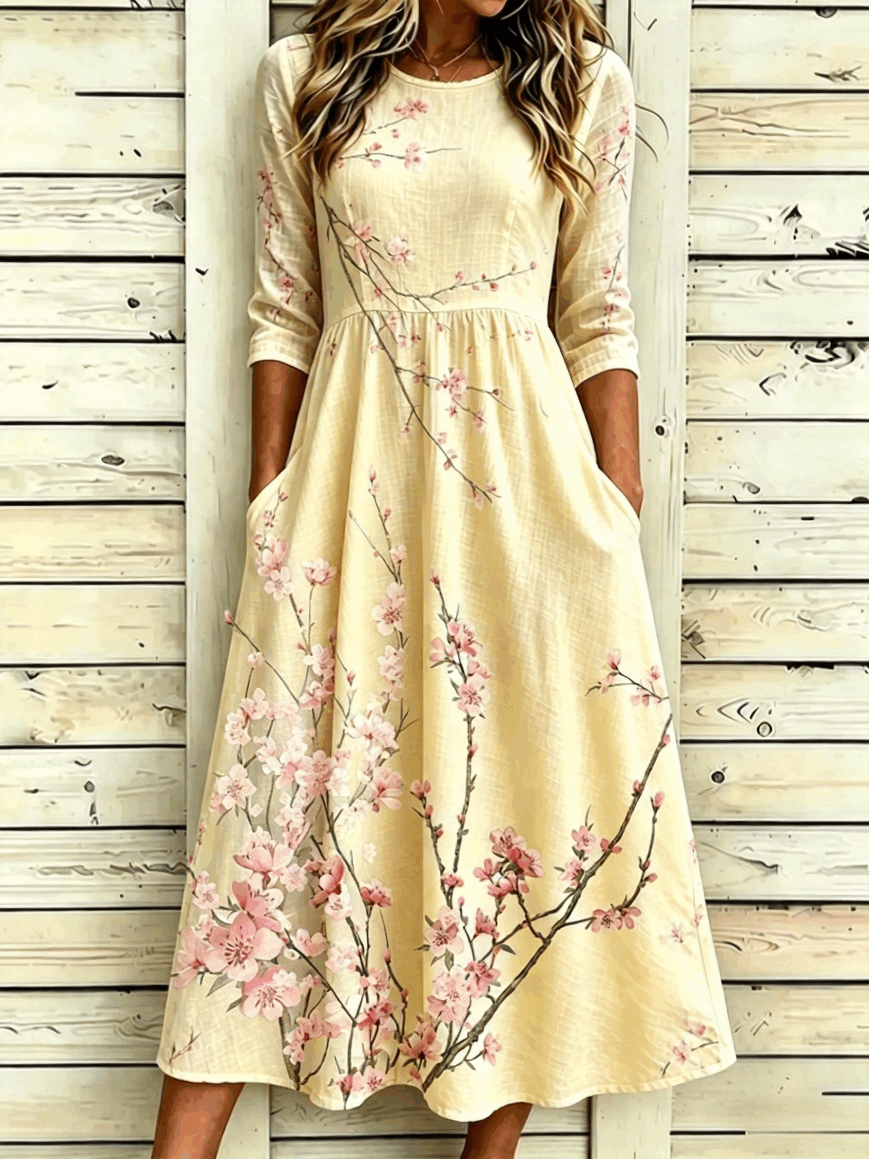 Others Elegant Loose Dress With No