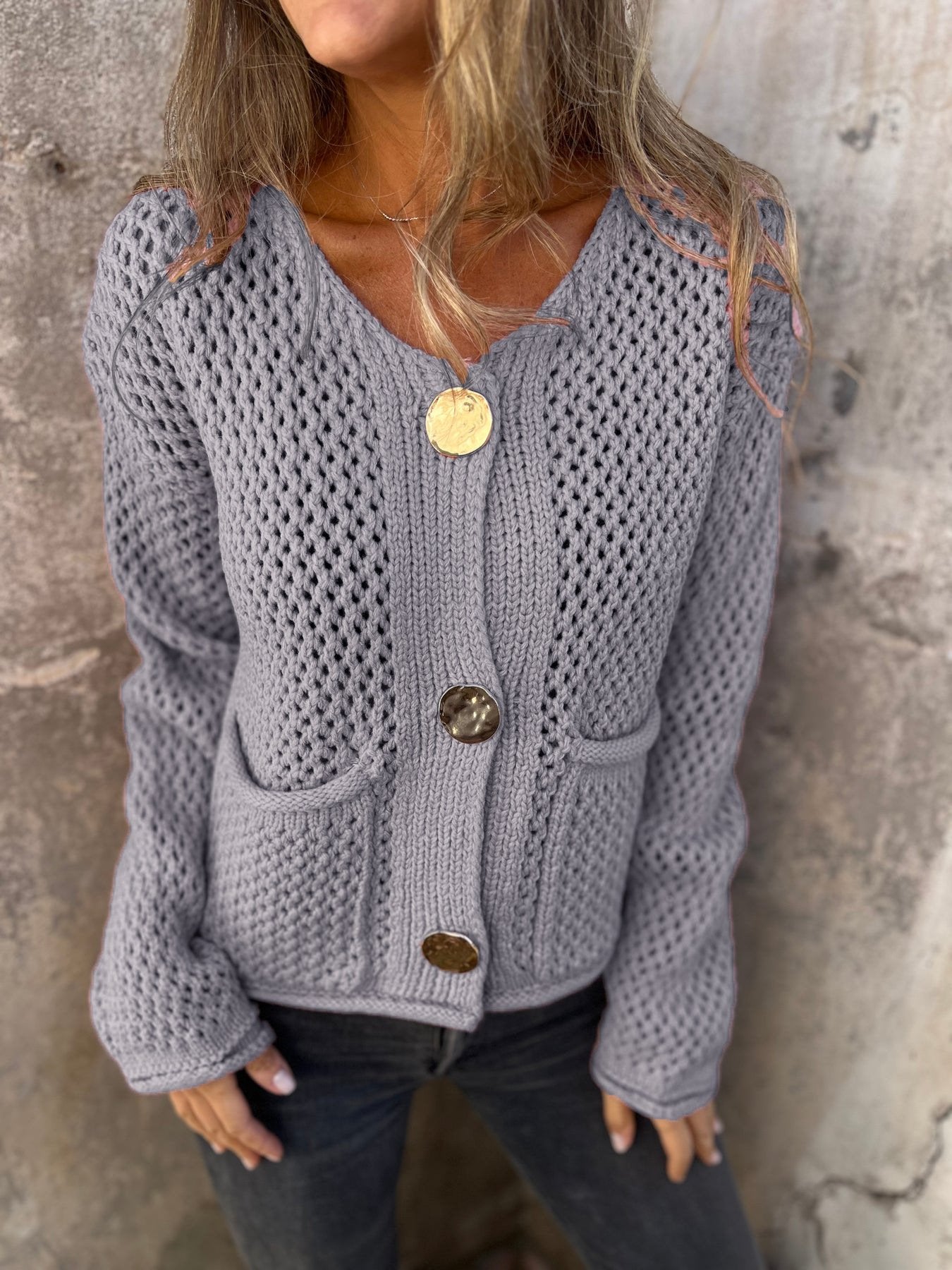 V Neck Plain Casual Regular Fit Sweater