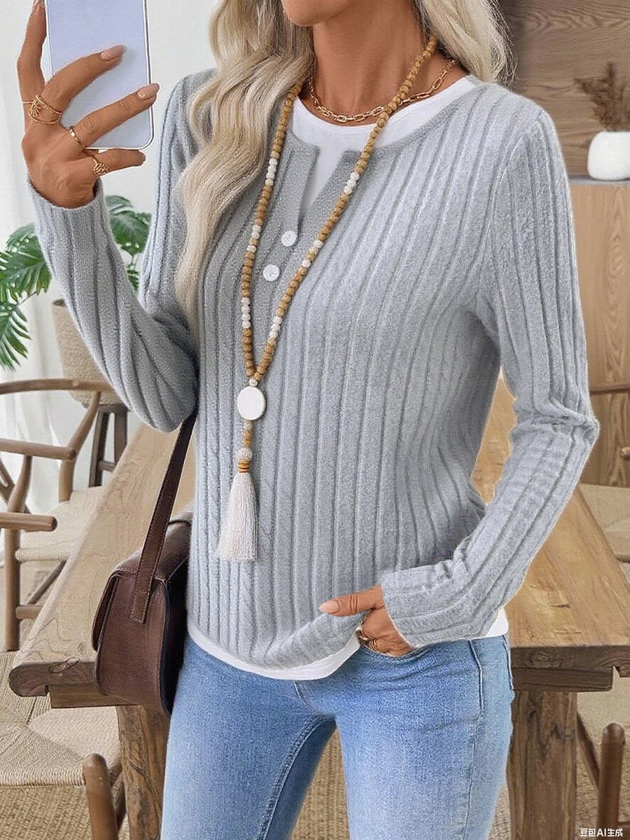 Casual V Neck T-Shirt