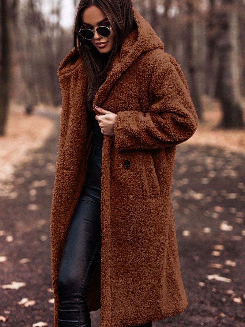 Plain Split Joint Lady Romance Coat