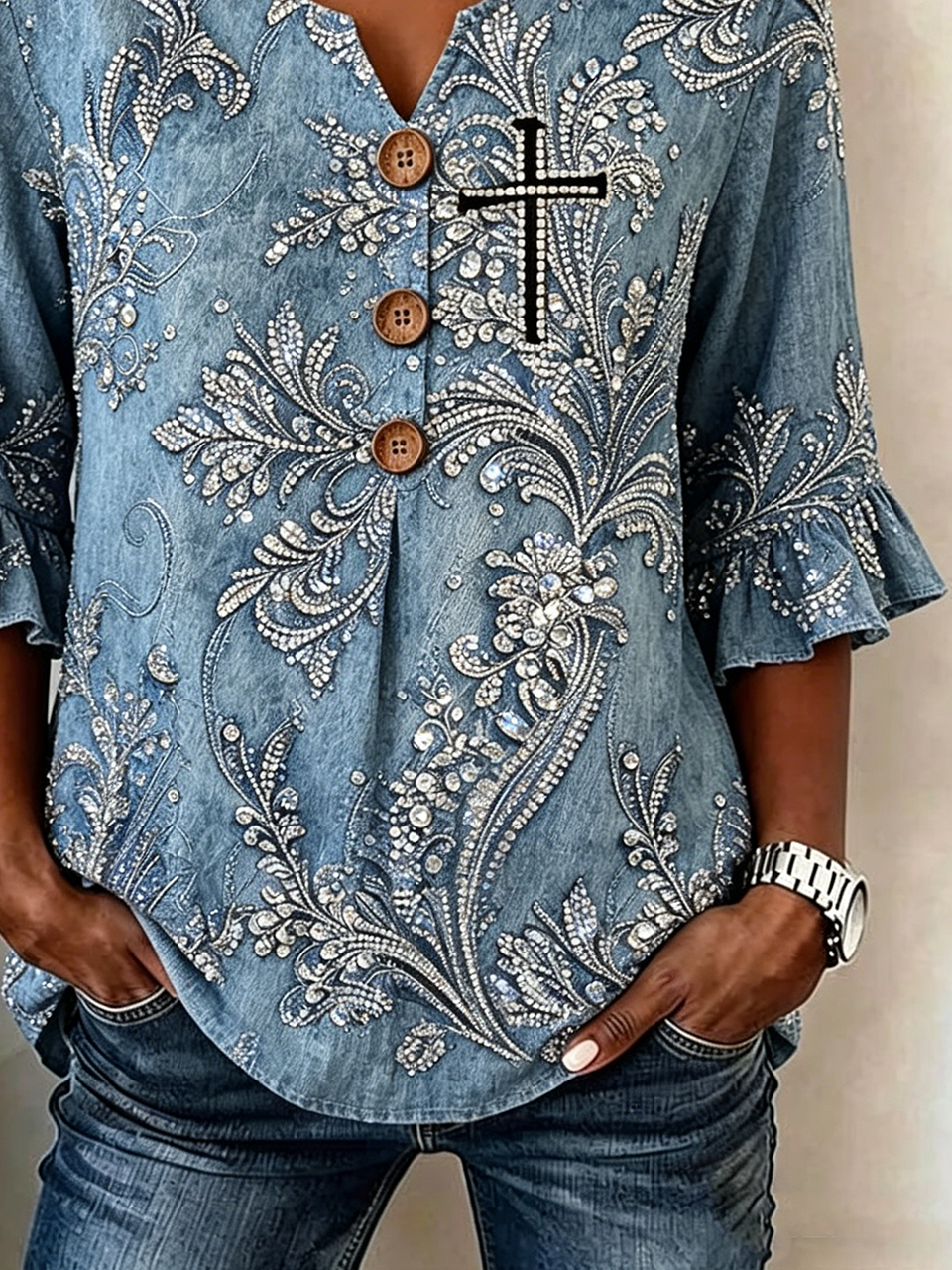 Cotton And Linen Elegant Loose Shirt