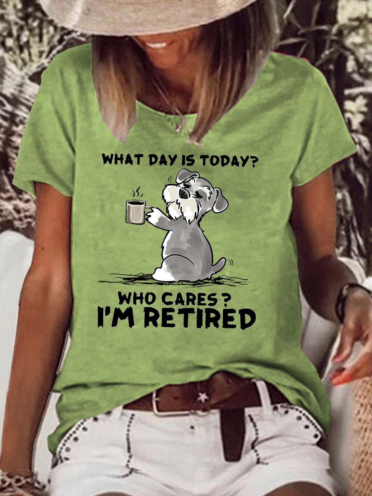 Women's Funny Retired Letters Casual T-Shirt