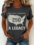 Casual Loose Text Letters T-Shirt