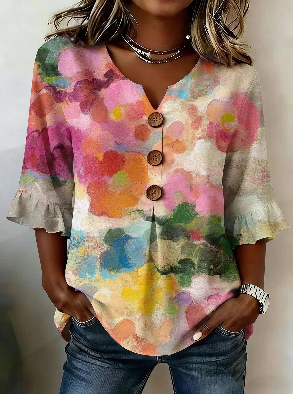 Loose Cotton And Linen Elegant Shirt