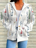 Casual Hoodie Regular Fit Printing Jacket