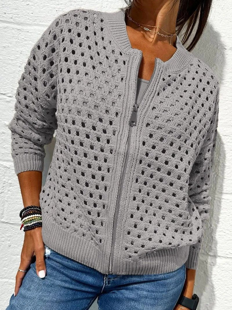 Urban Hollow Out Regular Fit Jacket