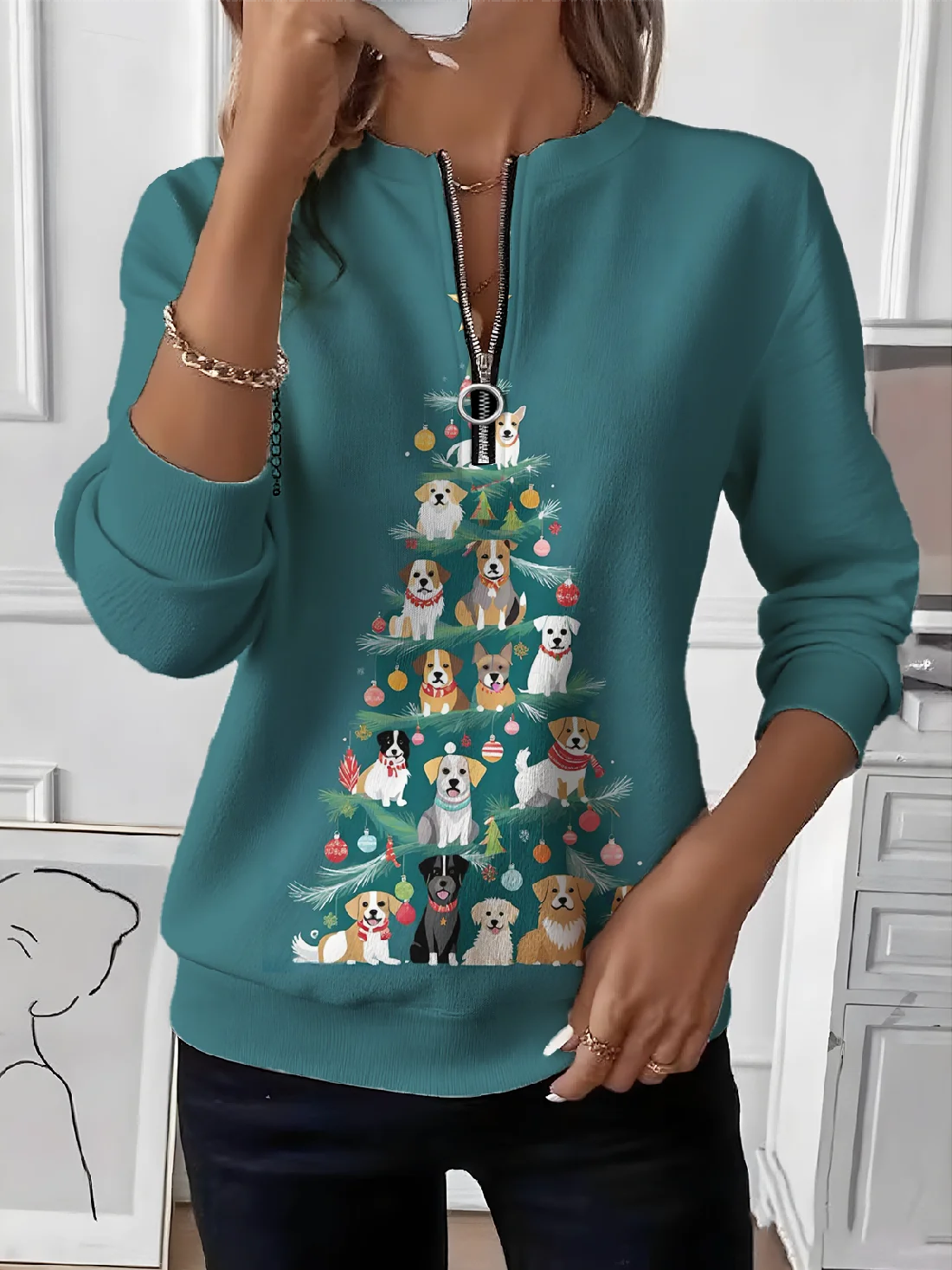 Vintage Christmas Crew Neck Sweatshirt