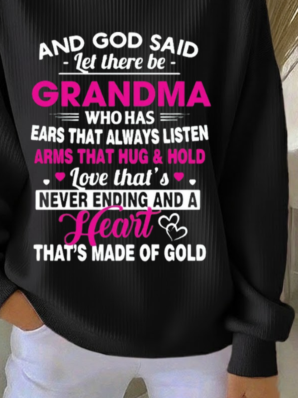 Casual Printing Text Letters Sweatshirt
