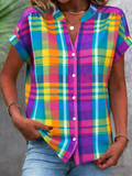 Others Loose Geometric Elegant Shirt