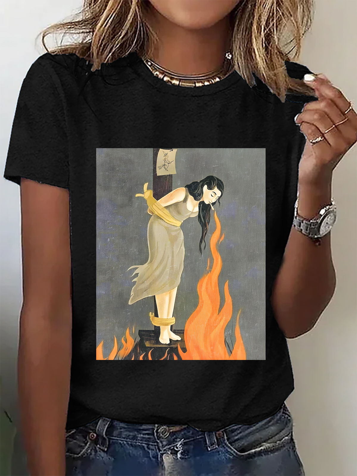 STAY CALM Print T-Shirt
