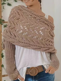 Shawl Regular Fit Vintage Acrylic Sweater