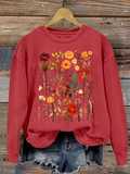 Subtle Anti-Trump Flowers Sweatshirts , Anti-Maga Floral , Fdt Merch, Feminist Gift Casual Sweatshirts Casual Sweatshirt