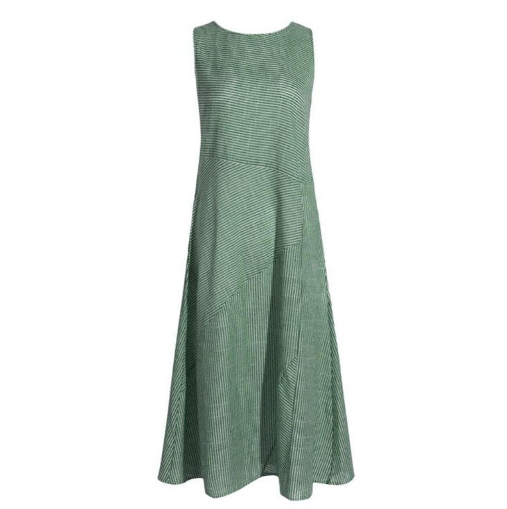 Crew Neck Casual Cotton Regular Fit Dress With No