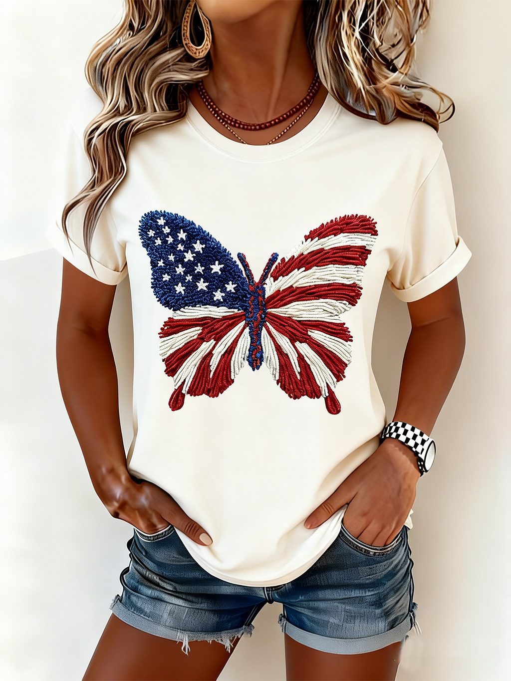 250th anniversary Independence Day Casual Crew Neck T-Shirt